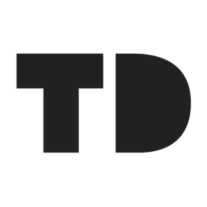 black trending logo